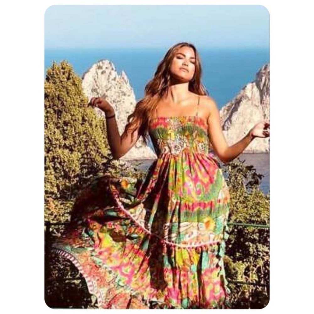 Antica Sartoria Smocked
Spaghetti Strap Dress - Picture 1 of 4